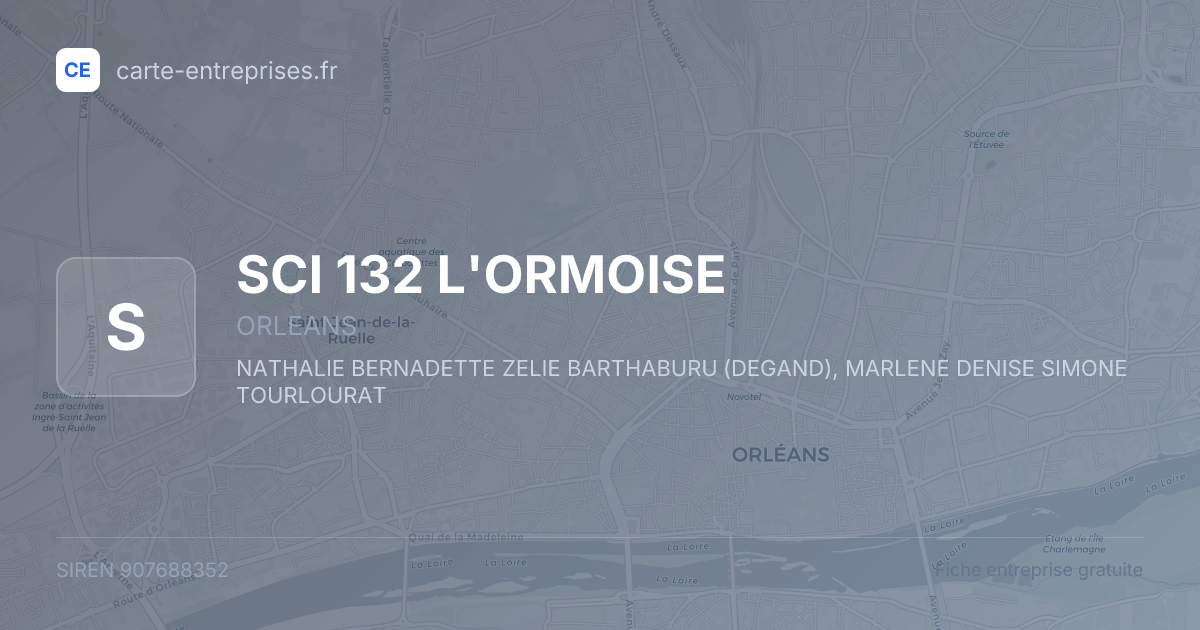 SCI 132 L'ORMOISE — 907688352 — fiche entreprise