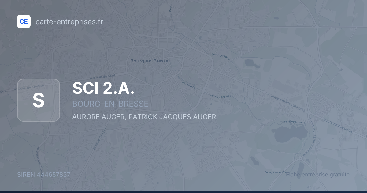 SCI 2.A. — 444657837 — fiche entreprise