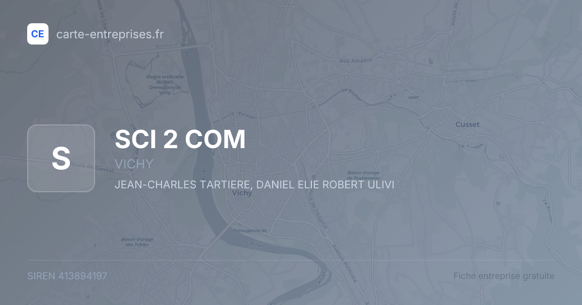 SCI 2 COM — 413894197 — fiche entreprise