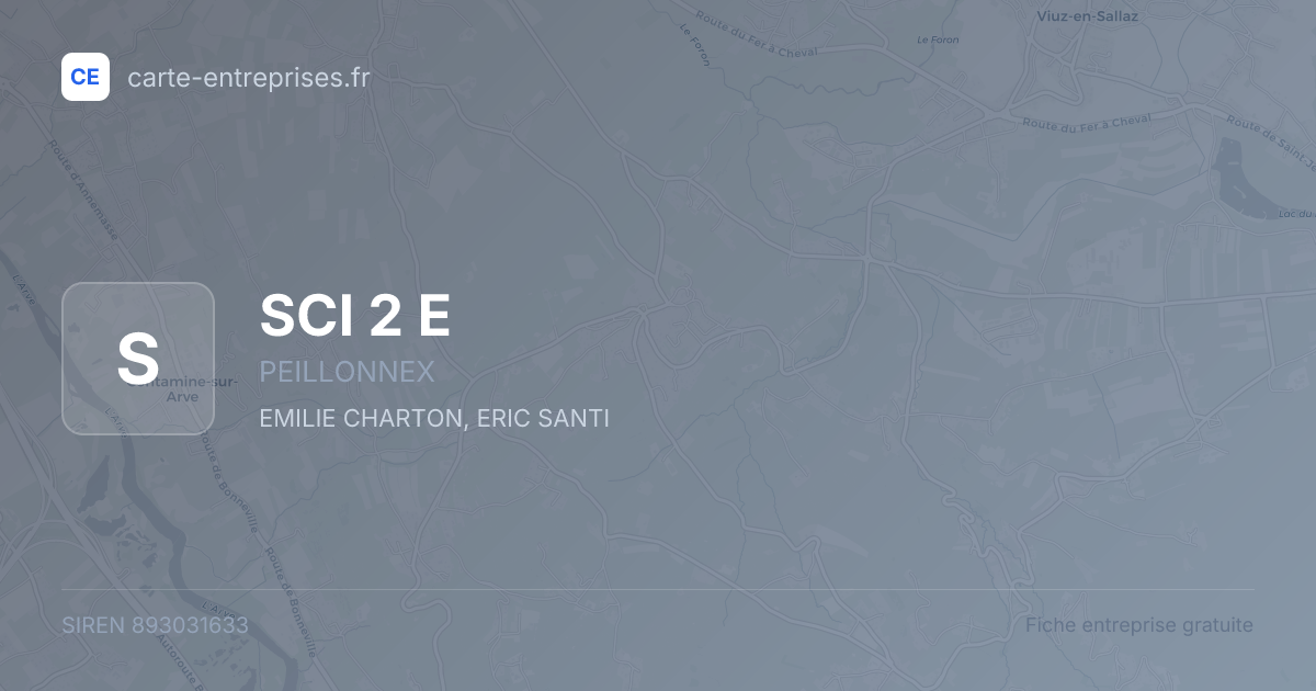SCI 2 E — 893031633 — fiche entreprise
