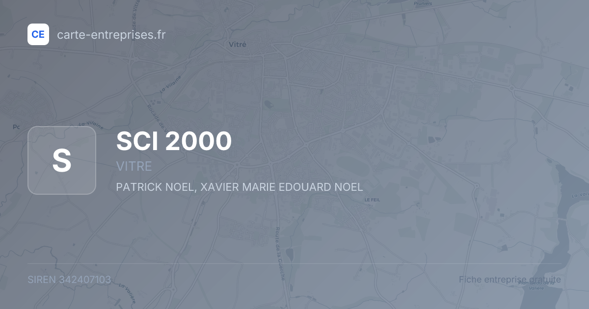 SCI 2000 — 342407103 — fiche entreprise