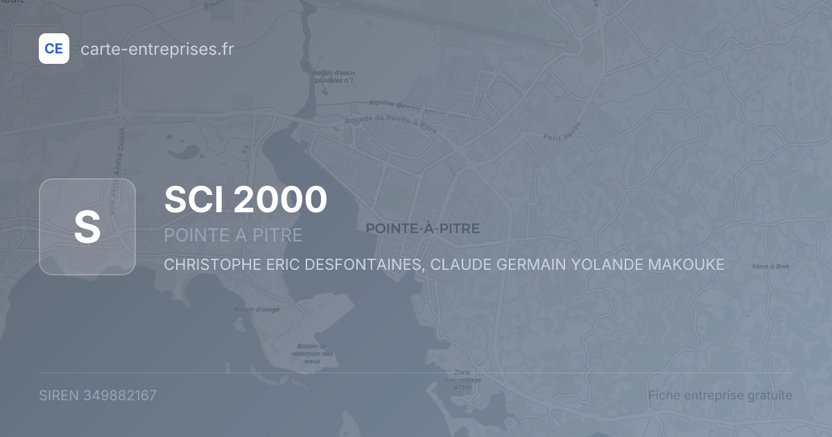 SCI 2000 — 349882167 — fiche entreprise