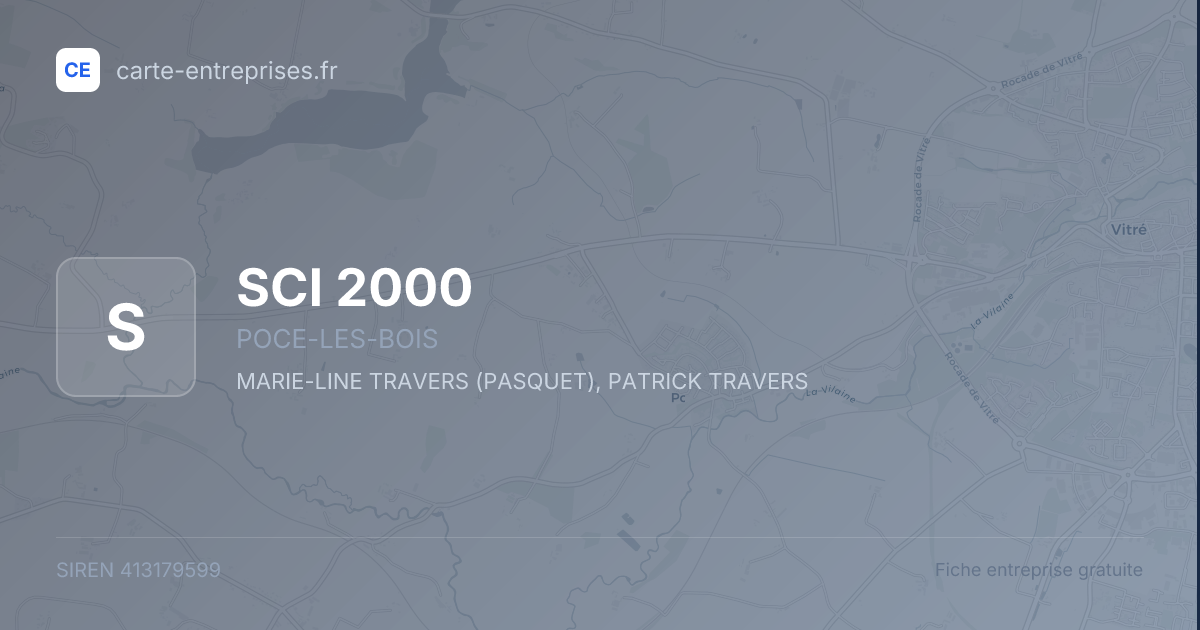 SCI 2000 — 413179599 — fiche entreprise