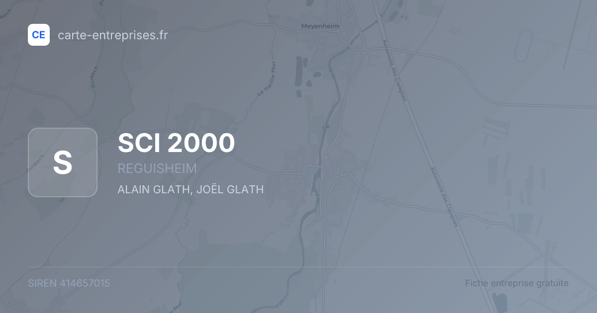 SCI 2000 — 414657015 — fiche entreprise