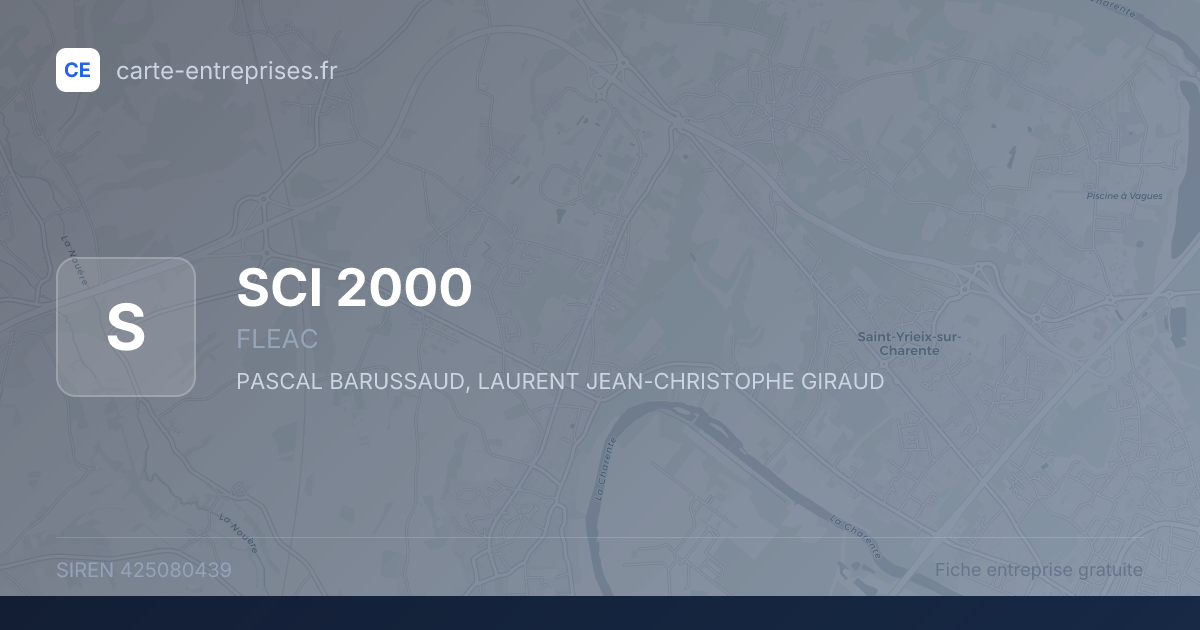 SCI 2000 — 425080439 — fiche entreprise