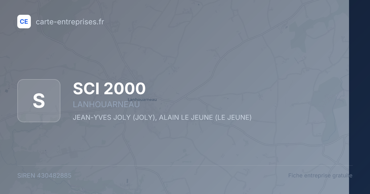 SCI 2000 — 430482885 — fiche entreprise