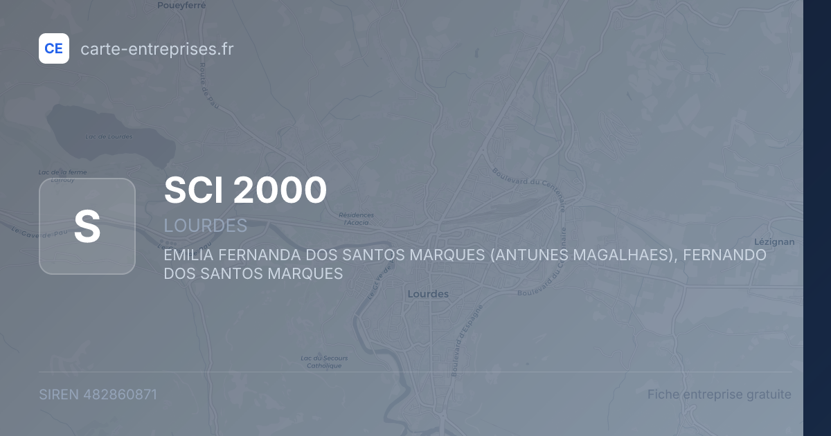 SCI 2000 — 482860871 — fiche entreprise