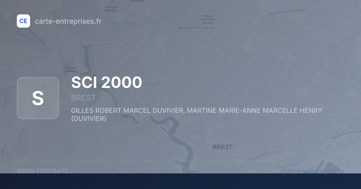 SCI 2000 — 775576473 — fiche entreprise