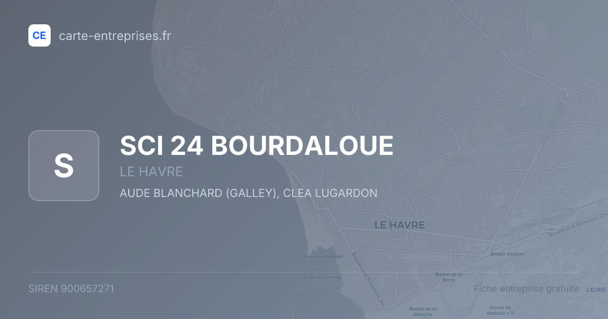 SCI 24 BOURDALOUE — 900657271 — fiche entreprise
