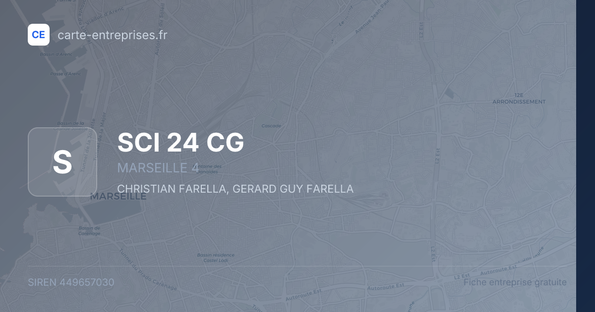 SCI 24 CG — 449657030 — fiche entreprise