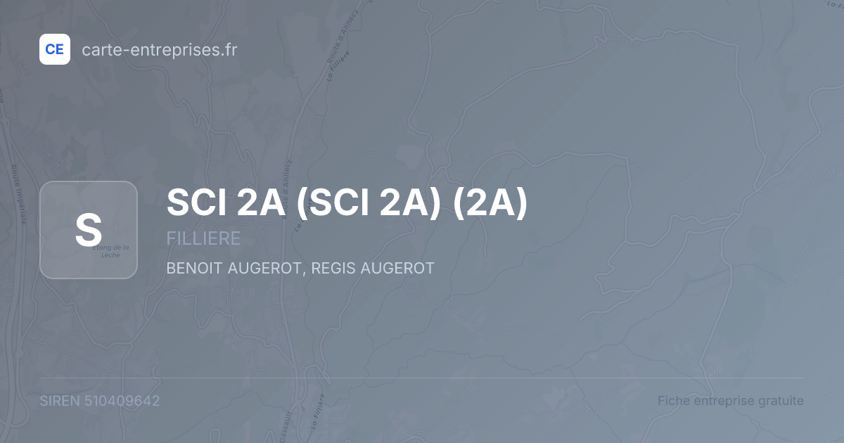 SCI 2A (SCI 2A) (2A) — 510409642 — fiche entreprise