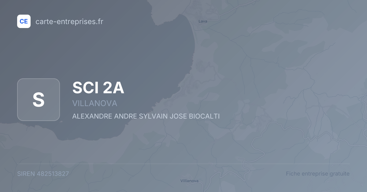 SCI 2A — 482513827 — fiche entreprise