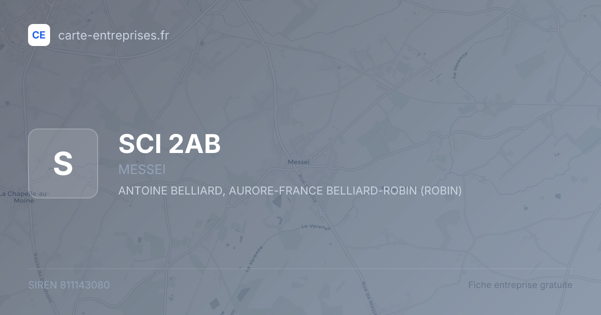 SCI 2AB — 811143080 — fiche entreprise