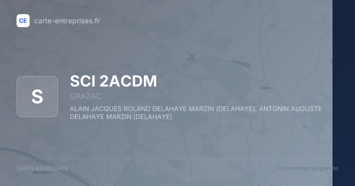 SCI 2ACDM — 894858968 — fiche entreprise