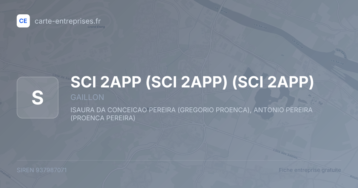 SCI 2APP (SCI 2APP) (SCI 2APP) — 937987071 — fiche entreprise