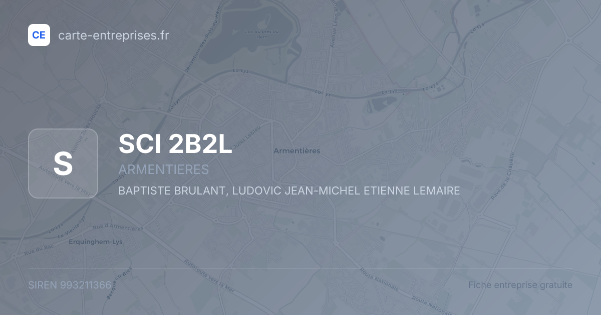 SCI 2B2L — 993211366 — fiche entreprise