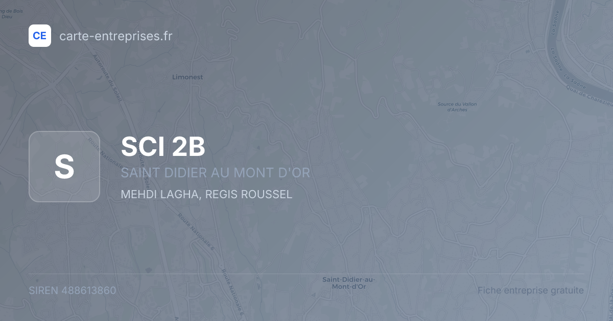 SCI 2B — 488613860 — fiche entreprise