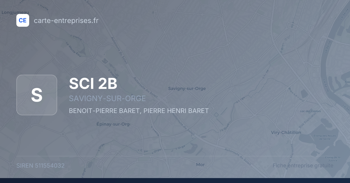 SCI 2B — 511554032 — fiche entreprise