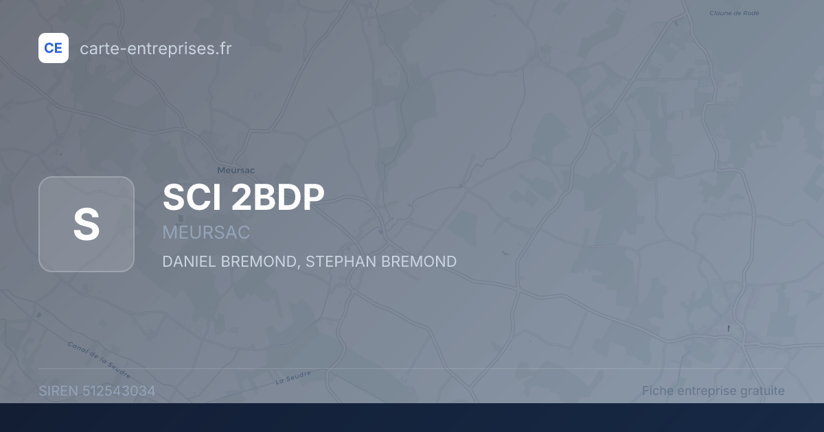 SCI 2BDP — 512543034 — fiche entreprise