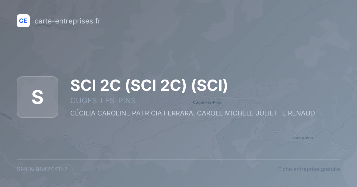 SCI 2C (SCI 2C) (SCI) — 984244152 — fiche entreprise