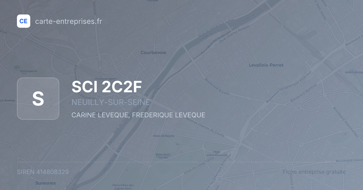 SCI 2C2F — 414808329 — fiche entreprise