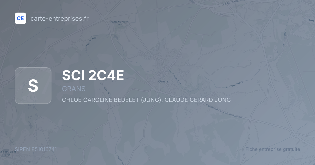 SCI 2C4E — 851016741 — fiche entreprise