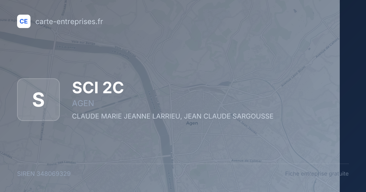 SCI 2C — 348069329 — fiche entreprise