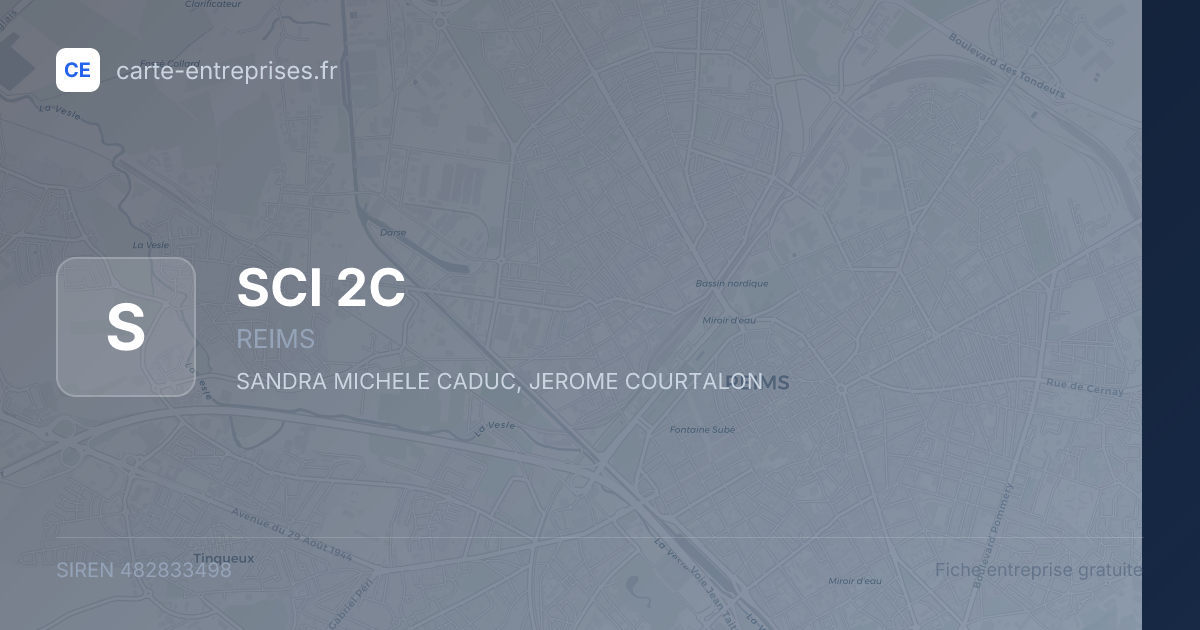 SCI 2C — 482833498 — fiche entreprise