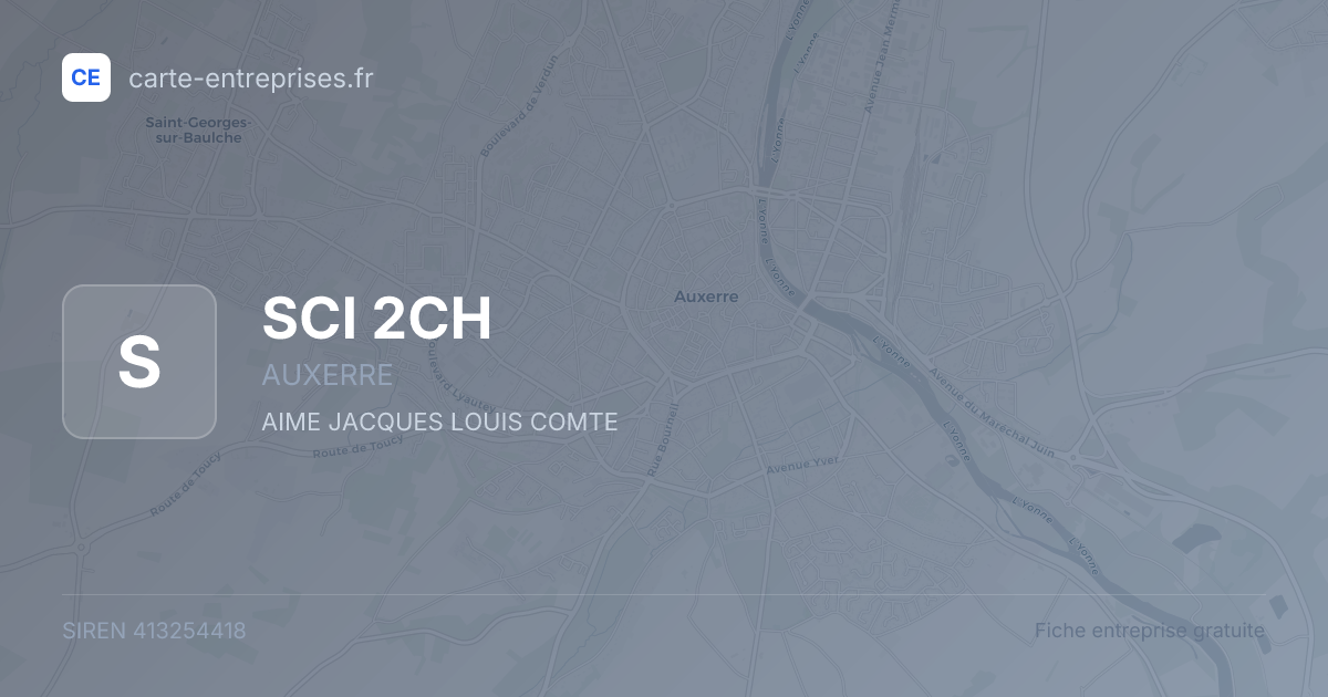 SCI 2CH — 413254418 — fiche entreprise