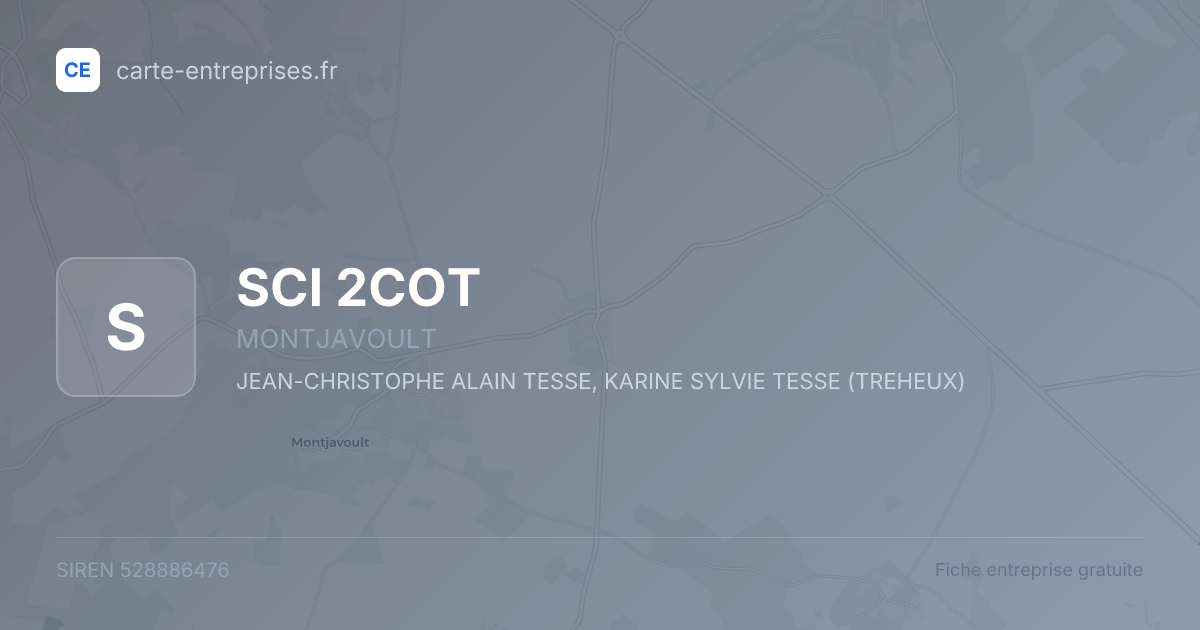 SCI 2COT — 528886476 — fiche entreprise