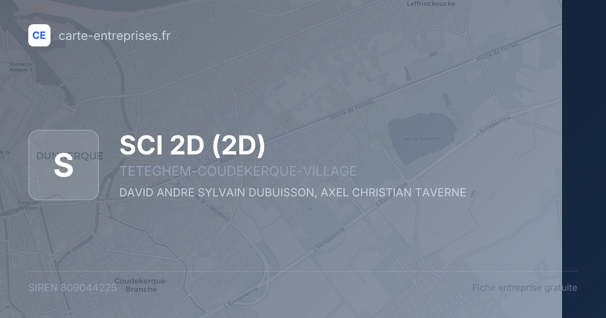 SCI 2D (2D) — 809044225 — fiche entreprise