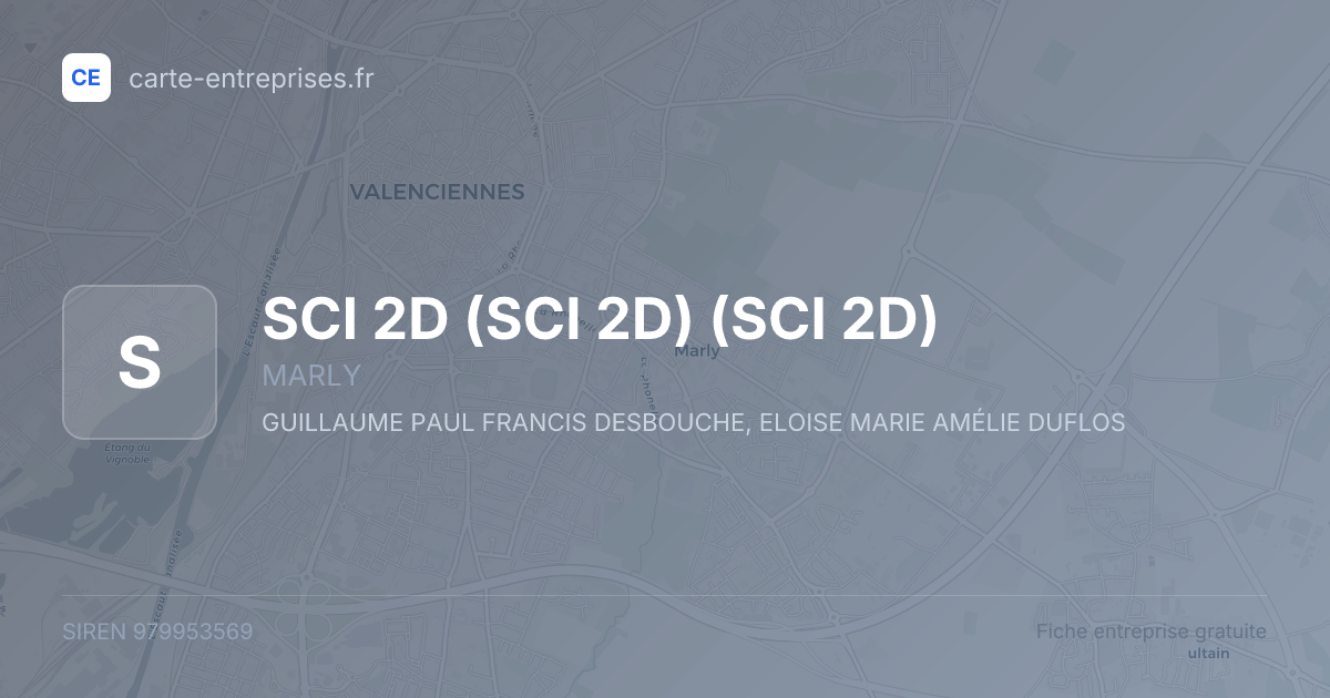 SCI 2D (SCI 2D) (SCI 2D) — 979953569 — fiche entreprise