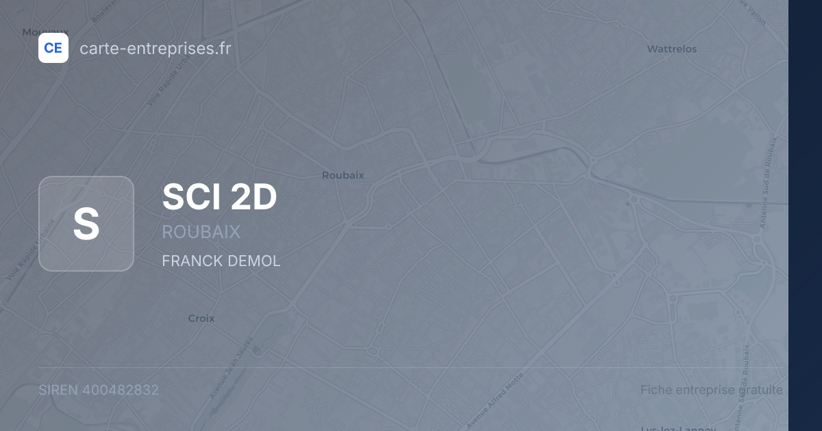SCI 2D — 400482832 — fiche entreprise