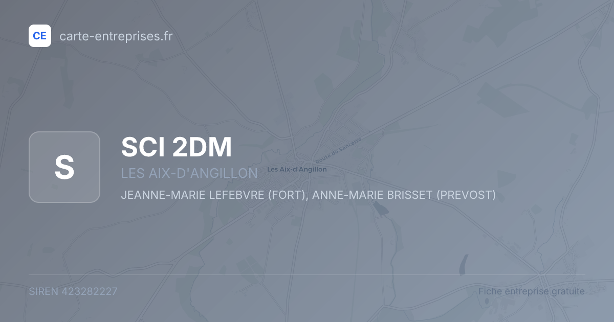 SCI 2DM — 423282227 — fiche entreprise