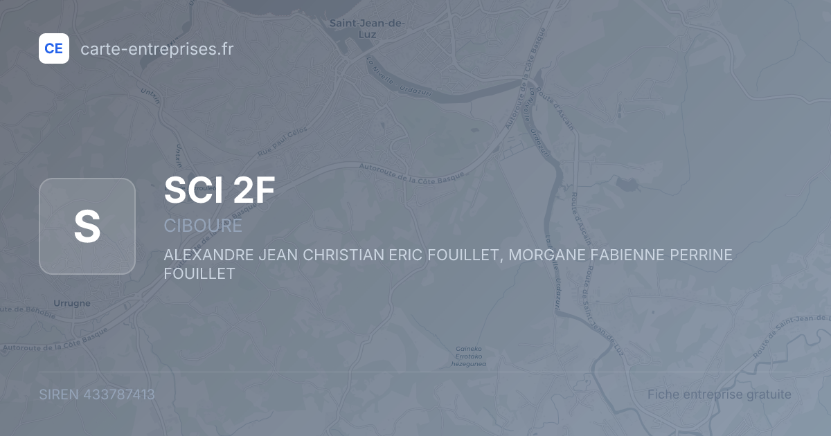SCI 2F — 433787413 — fiche entreprise