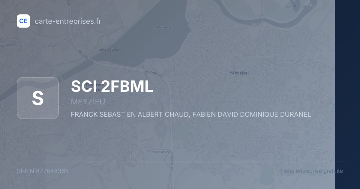 SCI 2FBML — 877848366 — fiche entreprise