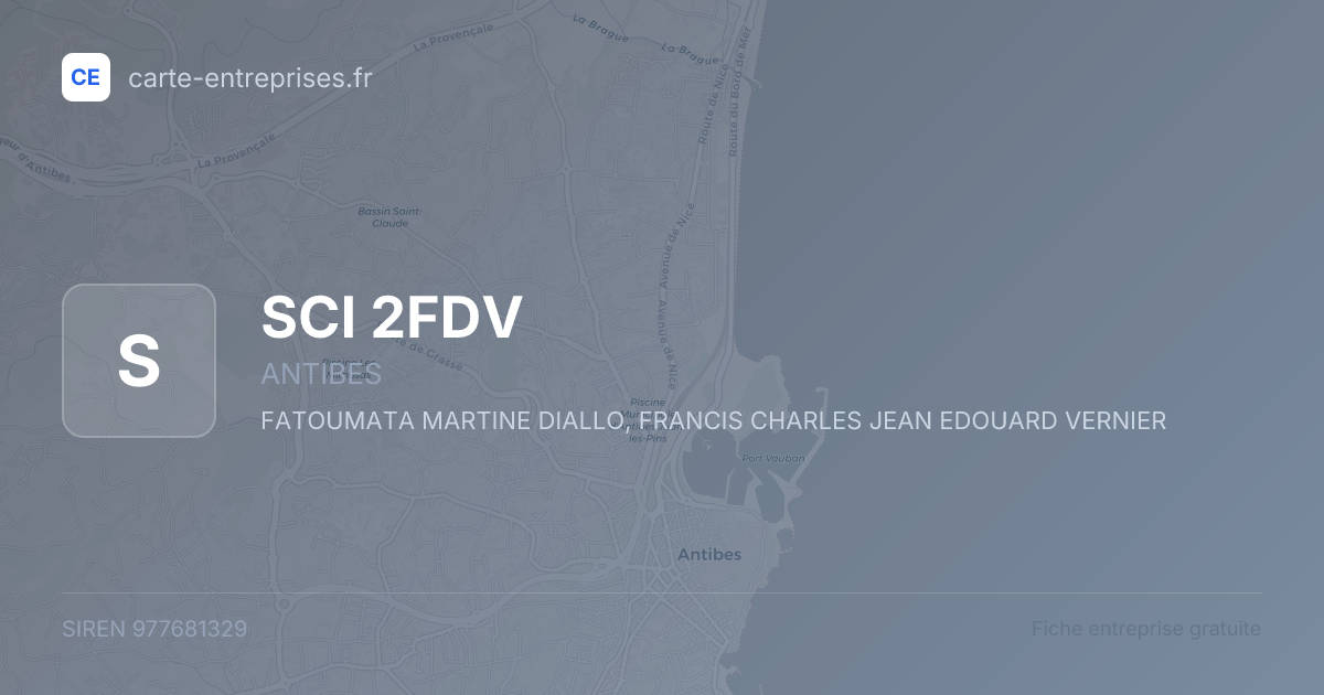 SCI 2FDV — 977681329 — fiche entreprise