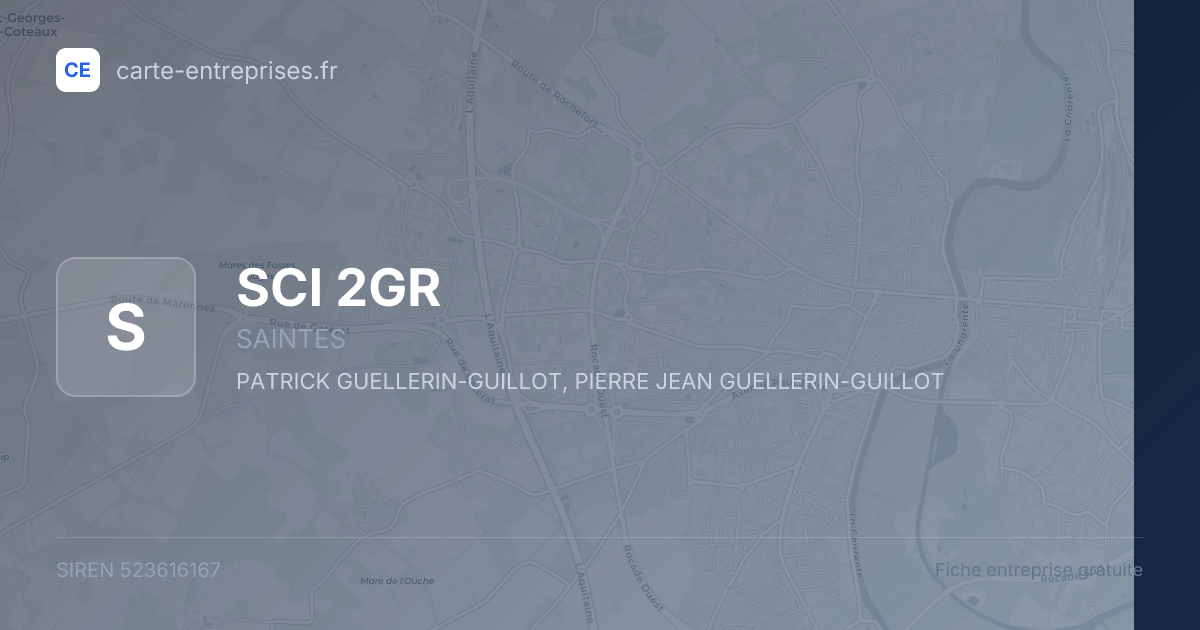 SCI 2GR — 523616167 — fiche entreprise