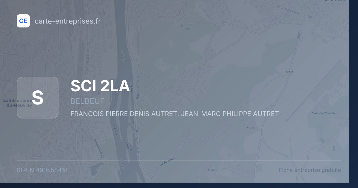 SCI 2LA — 490558418 — fiche entreprise