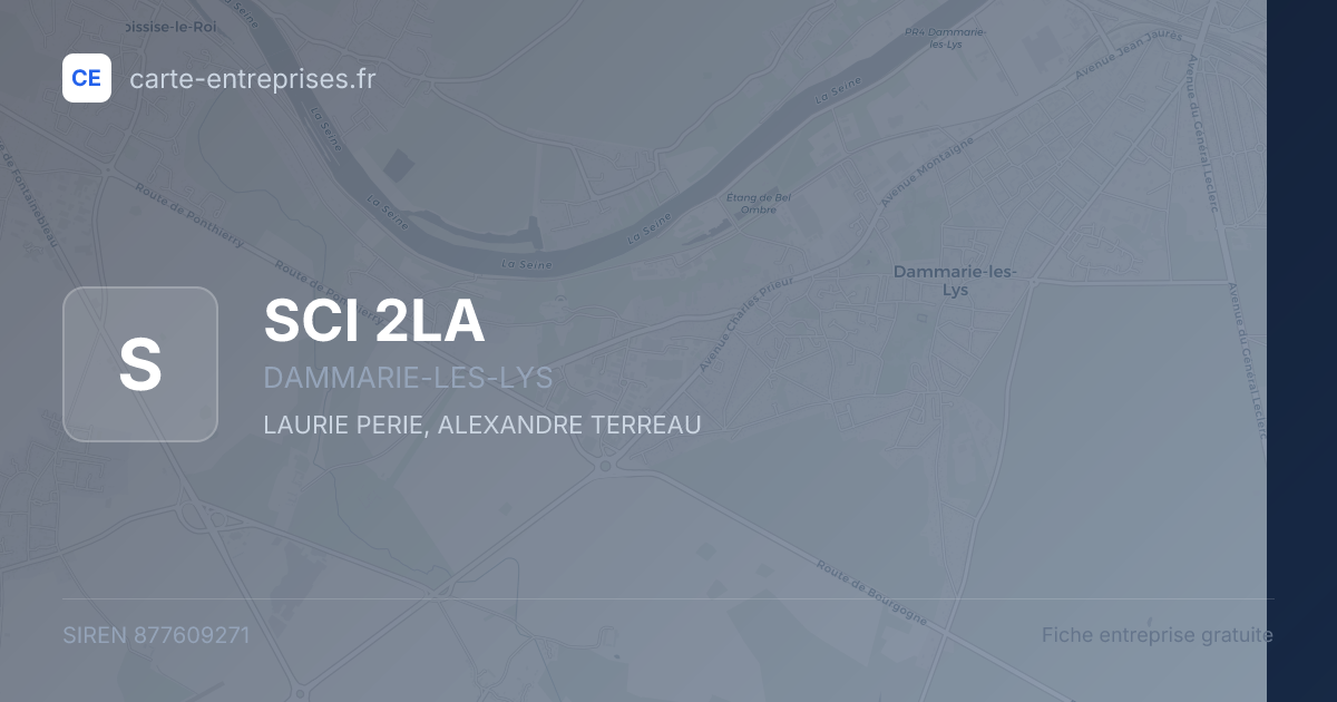 SCI 2LA — 877609271 — fiche entreprise