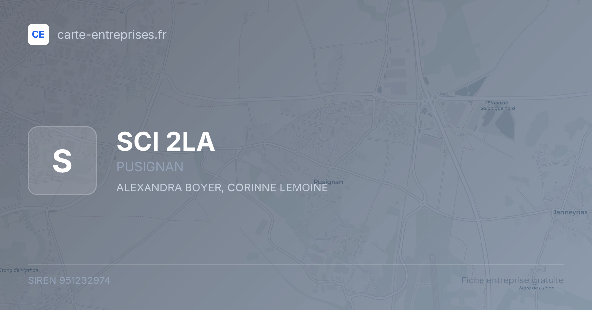 SCI 2LA — 951232974 — fiche entreprise