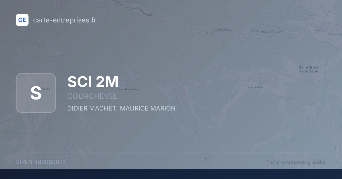 SCI 2M — 489080077 — fiche entreprise