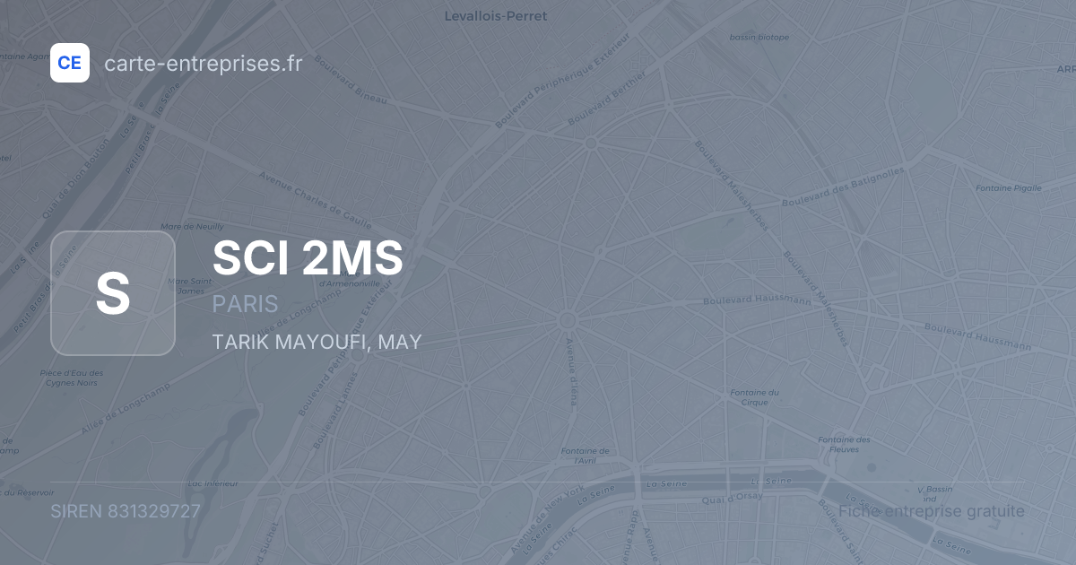 SCI 2MS — 831329727 — fiche entreprise