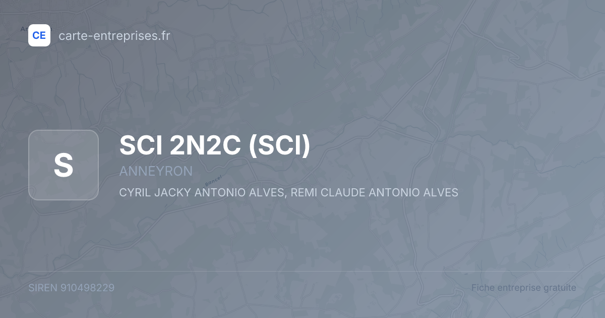 SCI 2N2C (SCI) — 910498229 — fiche entreprise