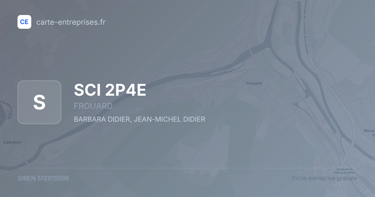 SCI 2P4E — 512915596 — fiche entreprise