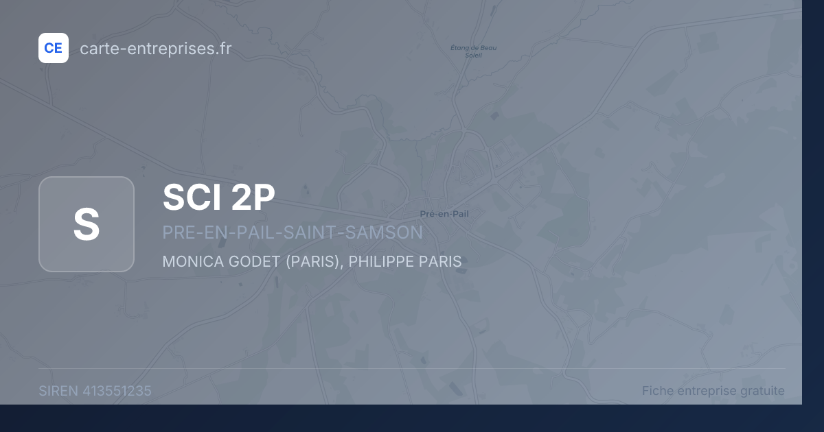 SCI 2P — 413551235 — fiche entreprise