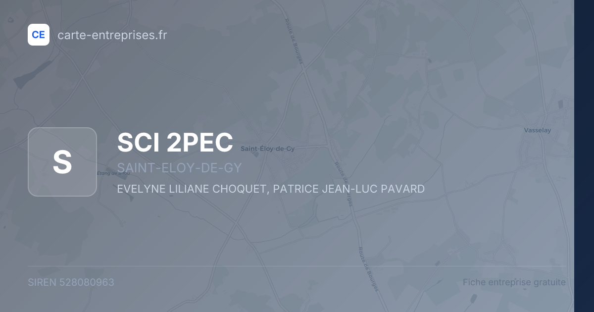 SCI 2PEC — 528080963 — fiche entreprise