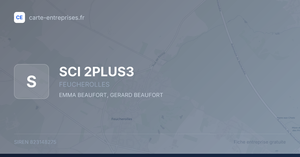 SCI 2PLUS3 — 823148275 — fiche entreprise