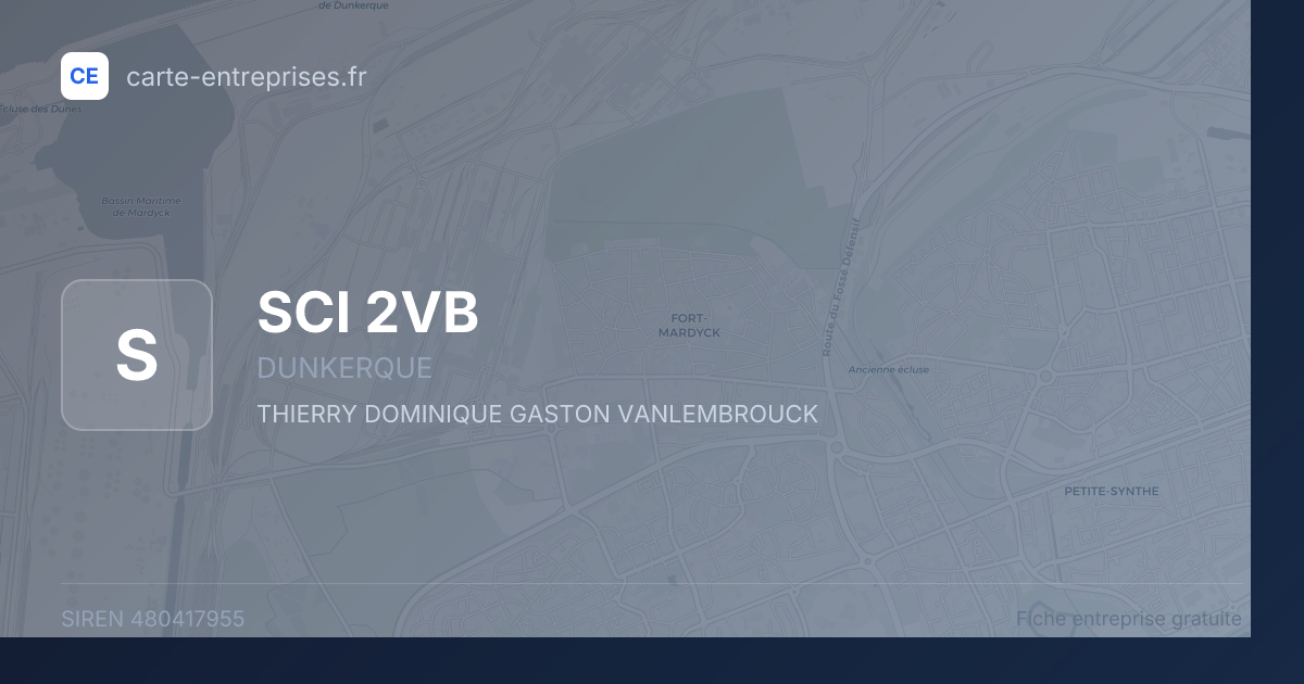 SCI 2VB — 480417955 — fiche entreprise
