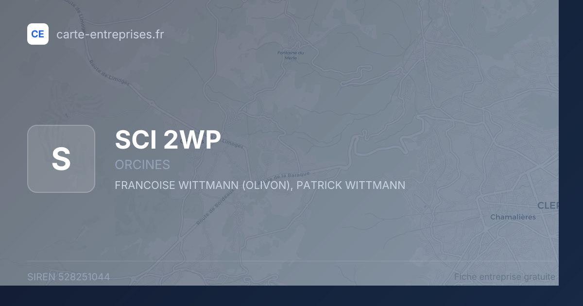 SCI 2WP — 528251044 — fiche entreprise